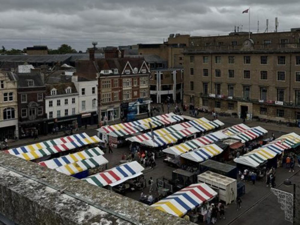 The proposed rooftop for the air source heat pump is located just across the road from the famous Market Square.