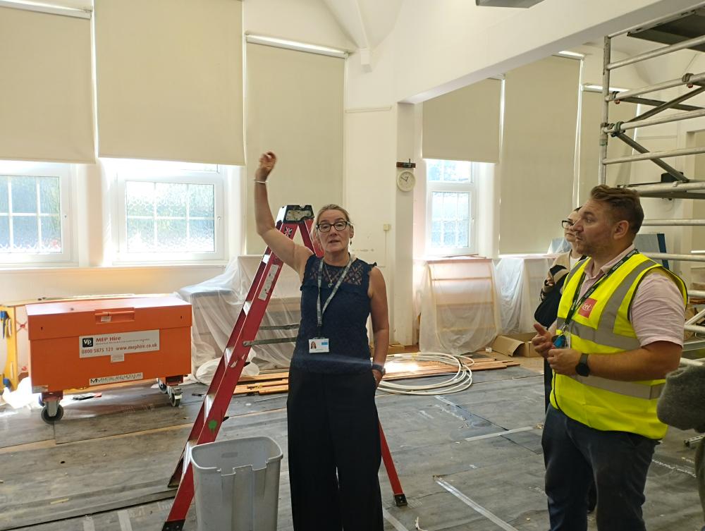 Janette Ackroyd and Robert Steer on finding asbestos during the works at Hellingly