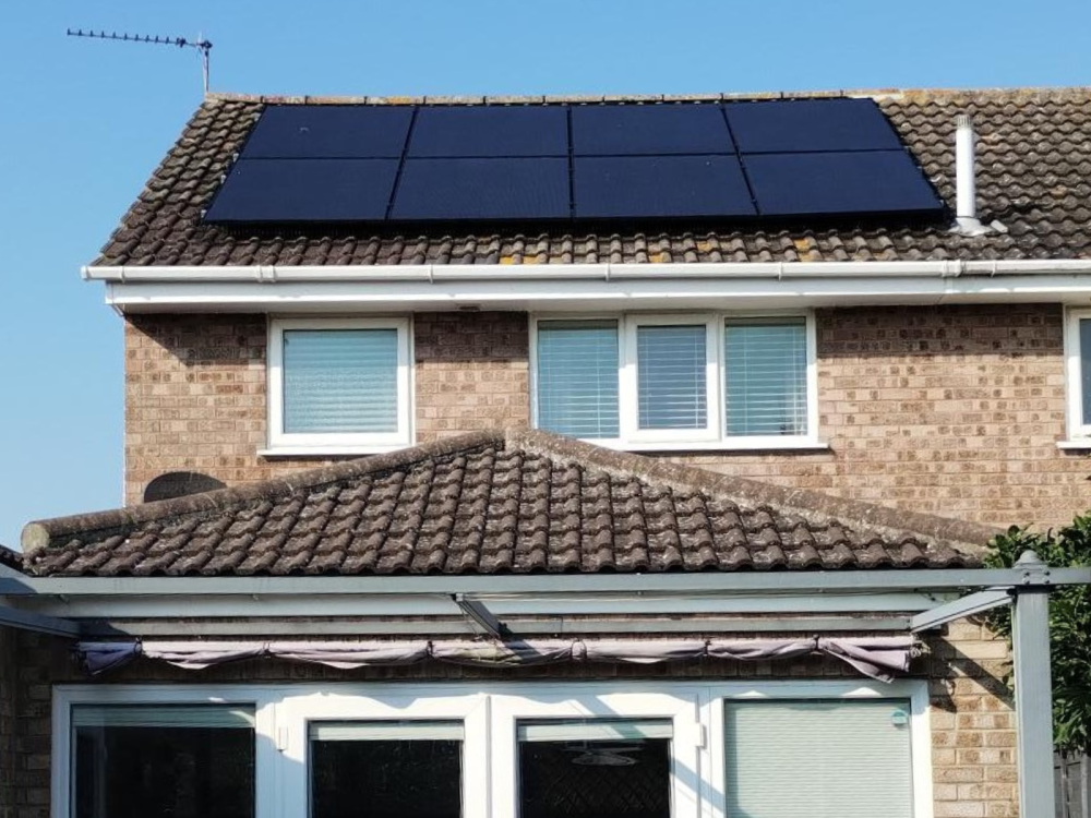 Solar on a home in Great Yarmouth - HUG