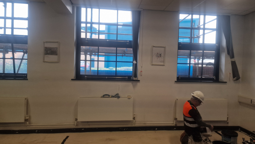 Window retrofit at Elm Bank