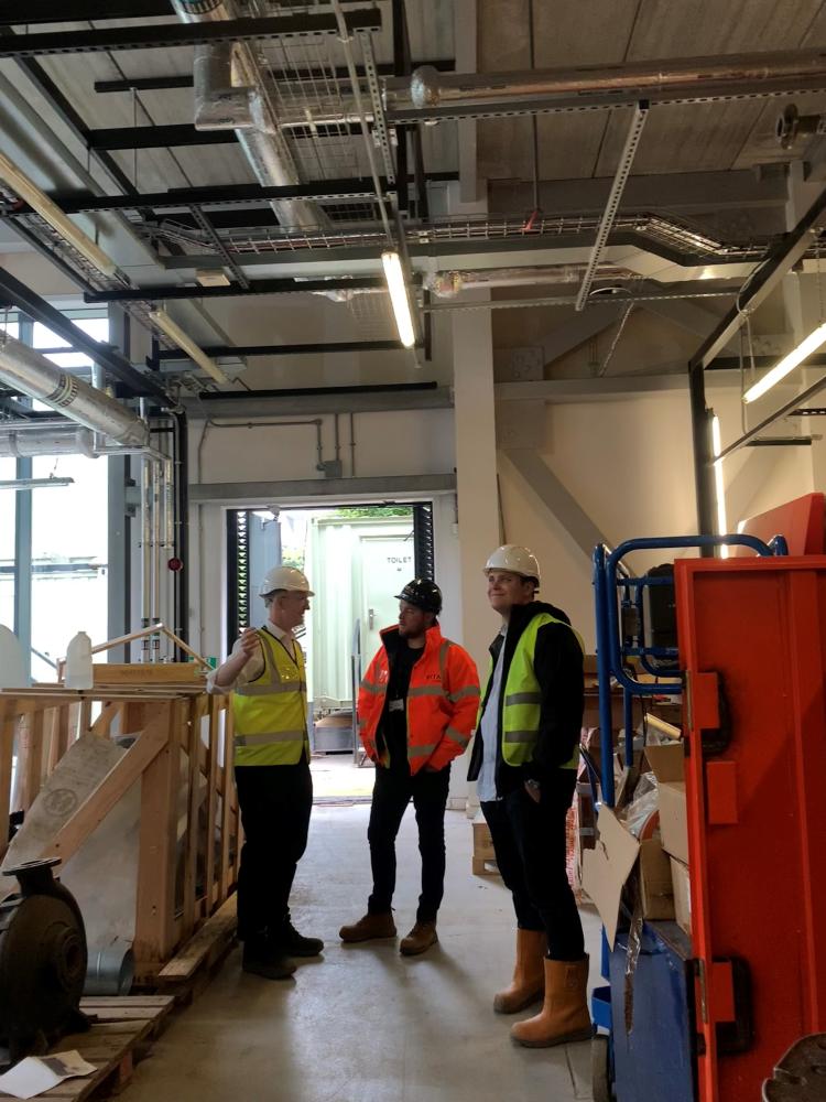 Paul, Brad and Ned discussing the cooling systems