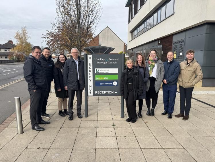 Team Salix with Hinckley and Bosworth Council representatives