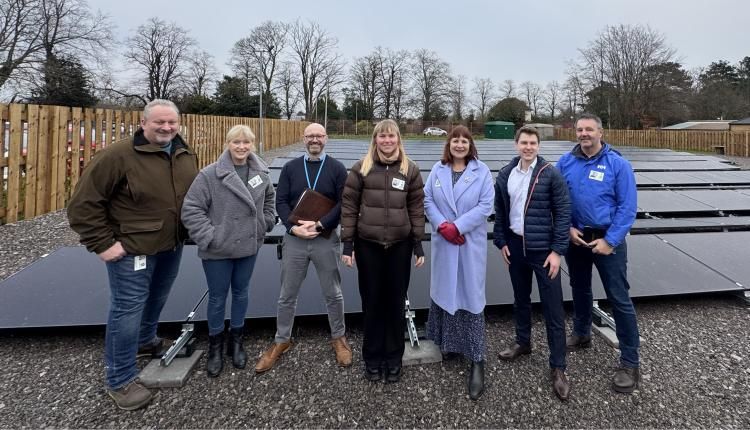 Bedford school solar array.group